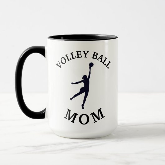 最高のVOLLEY BALL MOM」は今まで！母の日 マグカップ (左)