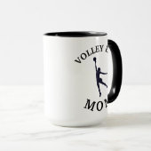 最高のVOLLEY BALL MOM」は今まで！母の日 マグカップ (正面右)