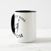 最高のVOLLEY BALL MOM」は今まで！母の日 マグカップ (正面左)