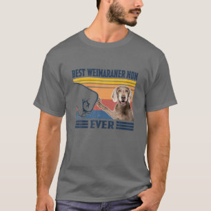 最高のWeimaraner Mom EverヴィンテージMother Day Christ Tシャツ