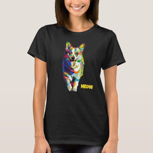 最高のWelsh Cargi Dog カラフル Mother Day Tシャツ (正面)