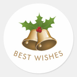 最高のWishes Jingle Bells ラウンドシール