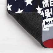 最高のWishes Merry Christmas 統一された州Flag Art マウスパッド (コーナー)