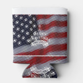 最高のWishes Merry Christmas 統一された州Flag Art 缶クーラー (裏面)