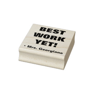 「最高のWORK YET!」 +チューター名ラバースタンプ ラバースタンプ