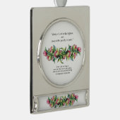 最高のX-Masバナーオーナメントで神に栄光 シルバープレートバナーオーナメント (右)