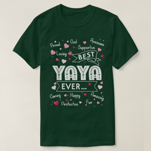 最高のYaya Ever おもしろい First Tame Mothers D Tシャツ (デザイン正面)