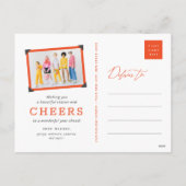 最高のYear Ever手書きスクリプトの写真モダン シーズンポストカード (裏面)