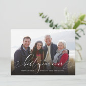 最高のYear Ever New Year Holiday Photo シーズンカード (スタンド正面)