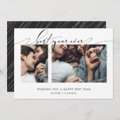 最高のYear Ever Photo Collage年始のホリデーカード シーズンカード (正面/裏面)