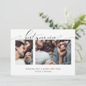 最高のYear Ever Photo Collage年始のホリデーカード シーズンカード (スタンド正面)