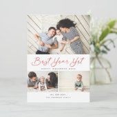 最高のYear Yet Redモダン Script 3 Collage写真 シーズンカード (スタンド正面)