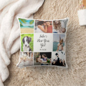 最高のYear Yet Script 8 Photo Collage クッション (ブランケット)