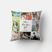 最高のYear Yet Script 8 Photo Collage クッション (裏面)