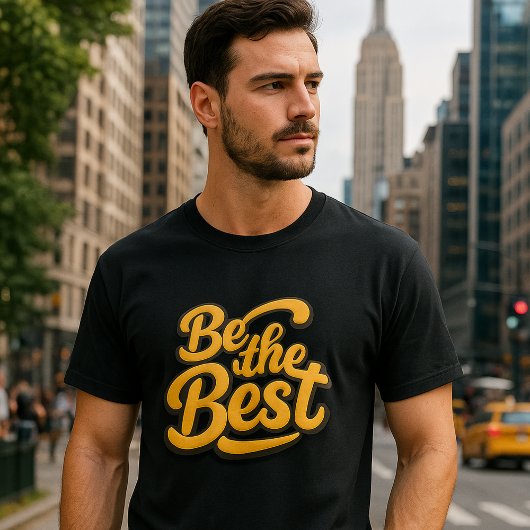 最高を目指せ - モチベーションを高めるテキスト Tシャツ