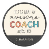 最高パーソナライズされたのコーチ |コーチ素晴らしギフト アイスホッケーパック (正面)