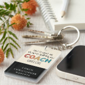 最高パーソナライズされたのコーチ |コーチ素晴らしギフト キーホルダー (正面右)
