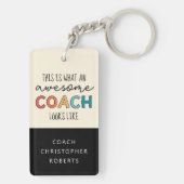 最高パーソナライズされたのコーチ |コーチ素晴らしギフト キーホルダー (裏面)