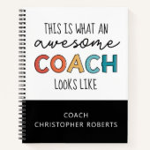 最高パーソナライズされたのコーチ |コーチ素晴らしギフト ノートブック (正面)