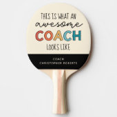 最高パーソナライズされたのコーチ |コーチ素晴らしギフト 卓球ラケット (正面)