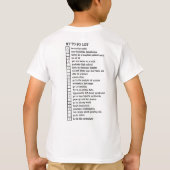 最高リストをするため Tシャツ (裏面)