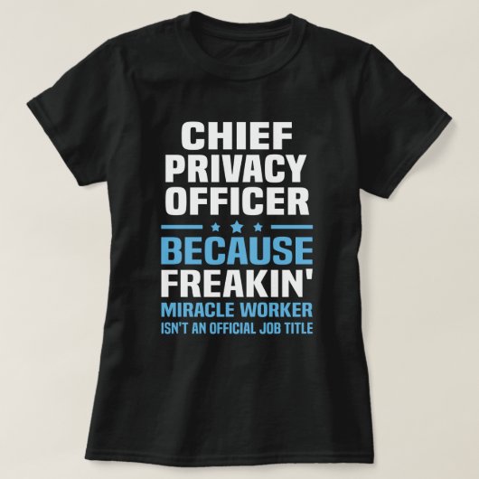 最高個人情報責任者 Tシャツ (デザイン正面)