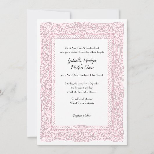 最高傑作お祝い招待状 招待状 (正面)