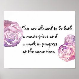 最高傑作と進行中の作業 ポスター