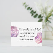 最高傑作と進行中の作業 ポストカード (スタンド正面)