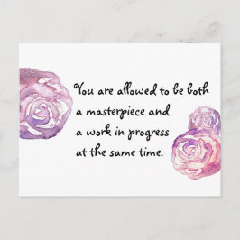 最高傑作と進行中の作業 ポストカード