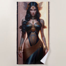 最高傑作のゴシック女子ビーチタオル ビーチタオル