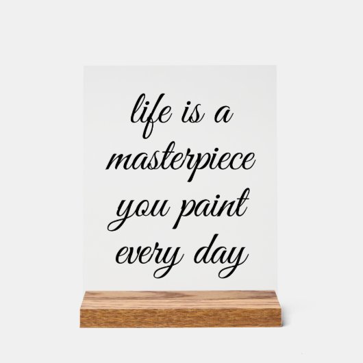 最高傑作の看板 アクリルサイン (正面)