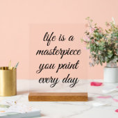 最高傑作の看板 アクリルサイン (ウェディング)