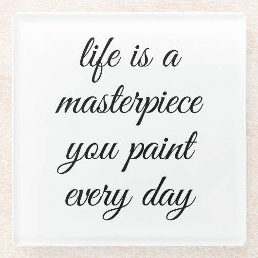 最高傑作ガラスのコースター ガラスコースター (正面)