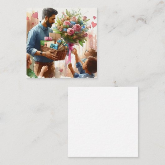 最高傑作メンター スクエア名刺 (正面/裏面)