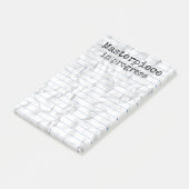 最高傑作中のルールドくしゃくしゃ4x6 ポストイット (アングル)