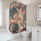 最高傑作伝統的オブタイ絵画スタイル シャワーカーテン (インサイチュ)