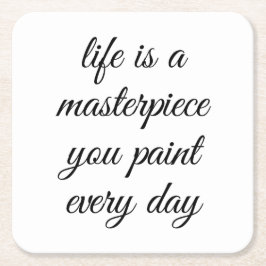 最高傑作紙コースター スクエアペーパーコースター