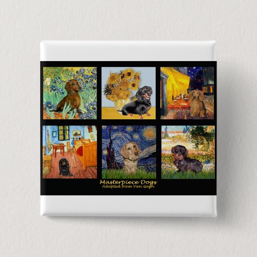 最高傑作複合 – ダックスント 缶バッジ (正面)