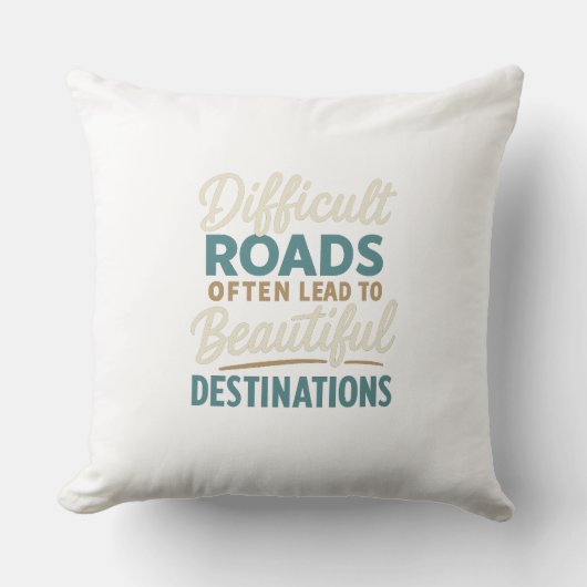 最高傑作進行中 – モチベーション引用文 クッション (正面)