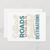 最高傑作進行中 – モチベーション引用文 ポストカード (正面/裏面)