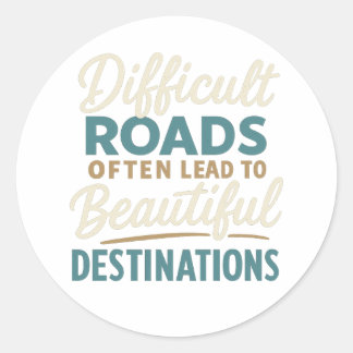 最高傑作進行中 – モチベーション引用文 ラウンドシール