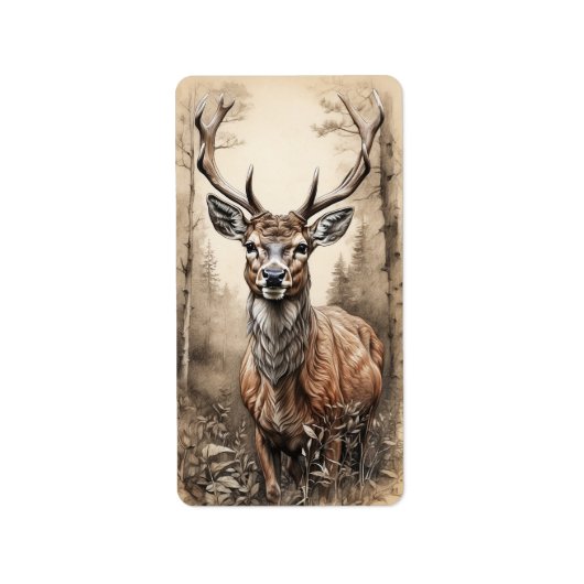 最高傑作鹿の森 ラベル (正面)