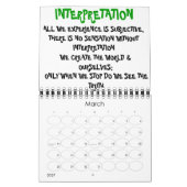 最高加害者暦 カレンダー (3月 2027)