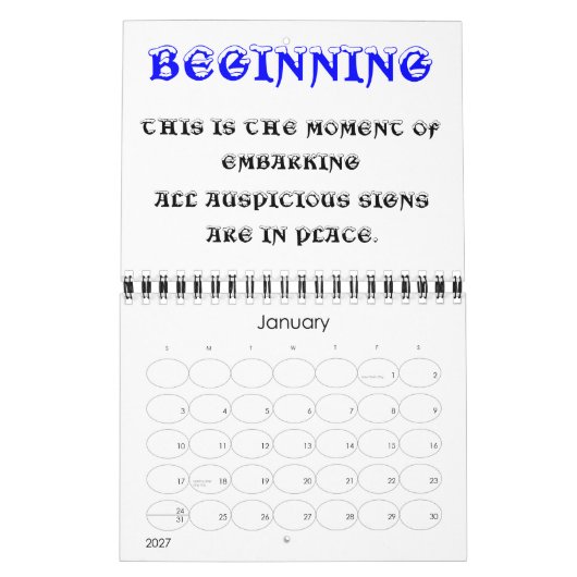 最高加害者暦 カレンダー (1月 2027)