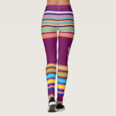 最高品質のライカラフルニングが美しい レギンス (裏面)