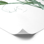 最高品質の植物性プリントのスイートピー ポスター (角)