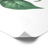 最高品質の植物性プリントの椿 ポスター (角)