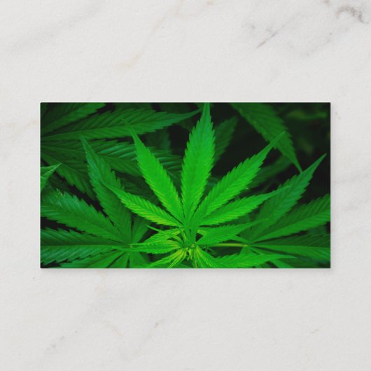 最高品質の麻由来のCBD油が利用可能 名刺 (裏面)