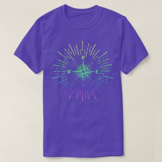 最高品質コンパススケッチ Tシャツ (デザイン正面)